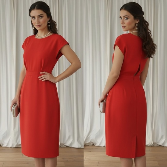 ASOS Dresses & Skirts - ASOS pencil dress knee length open back size 6